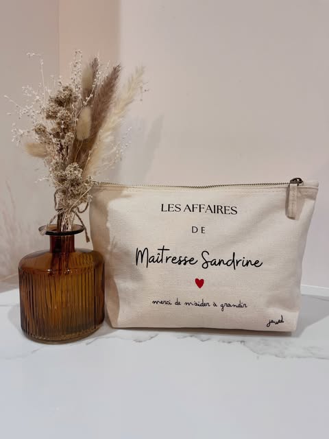 Pochette de remerciement « Maîtresse Sandrine »