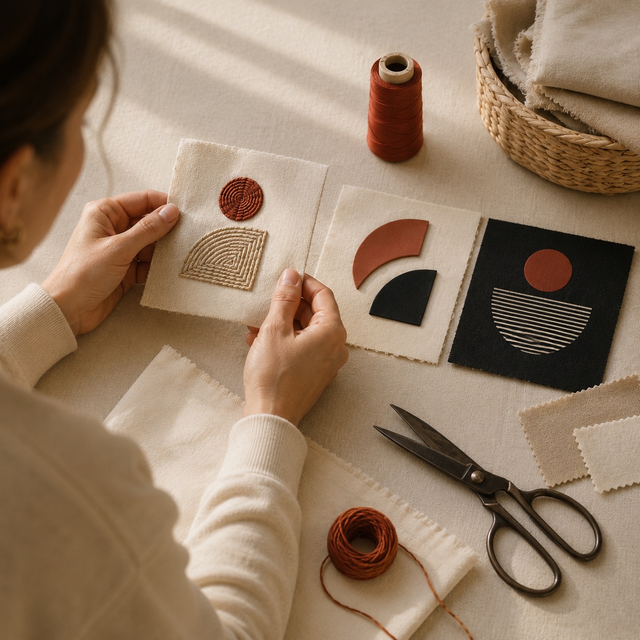 Pose d'un marquage textile